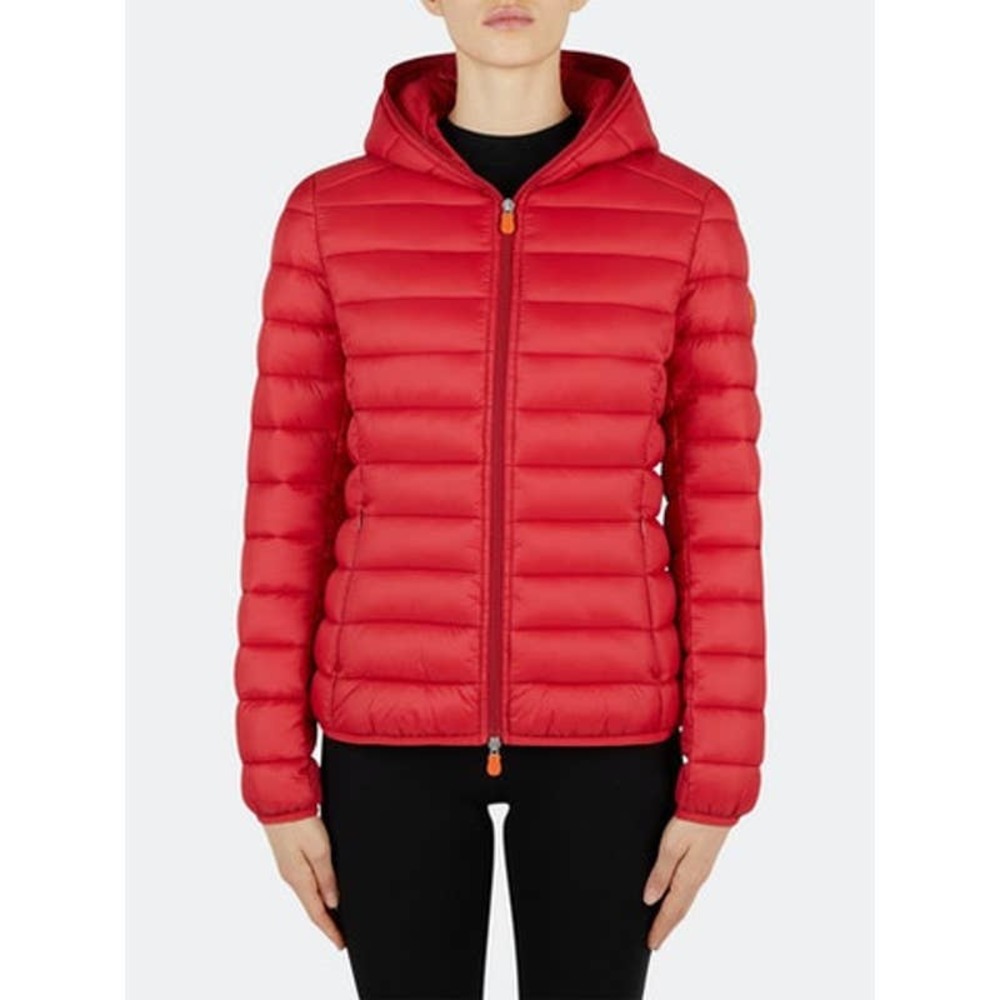 SAVE THE DUCK woman's red light weight packable puffer jacket